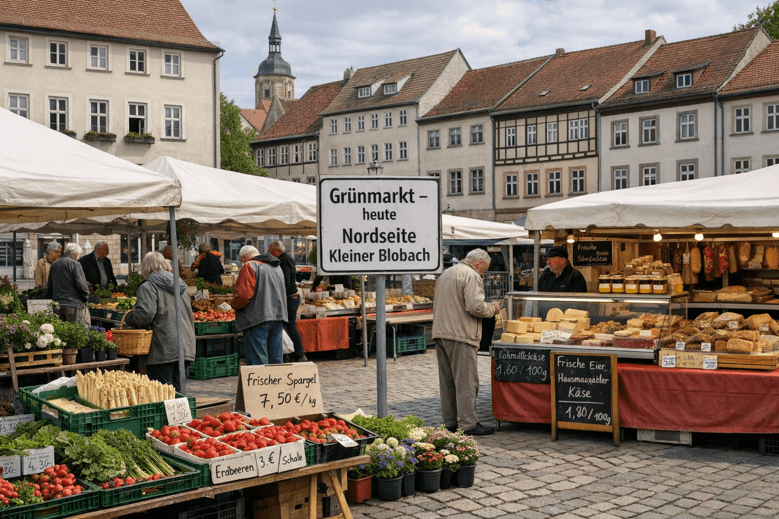 Grünmarkt in Mühlhausen wird verlegt