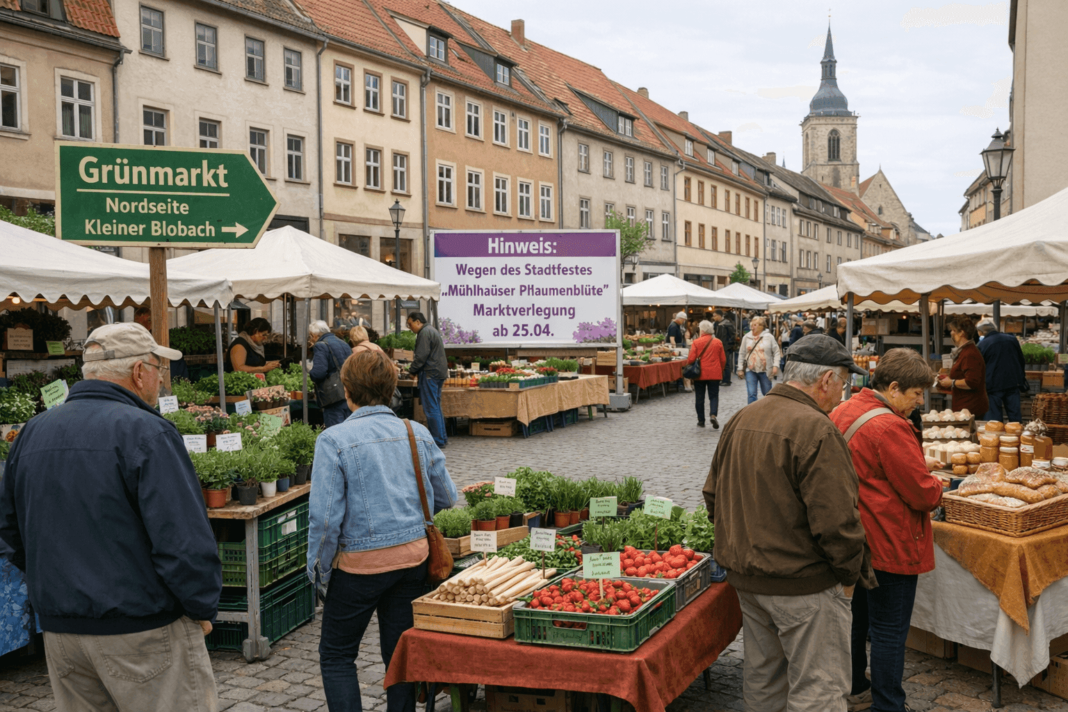 Grünmarkt in Mühlhausen wird verlegt