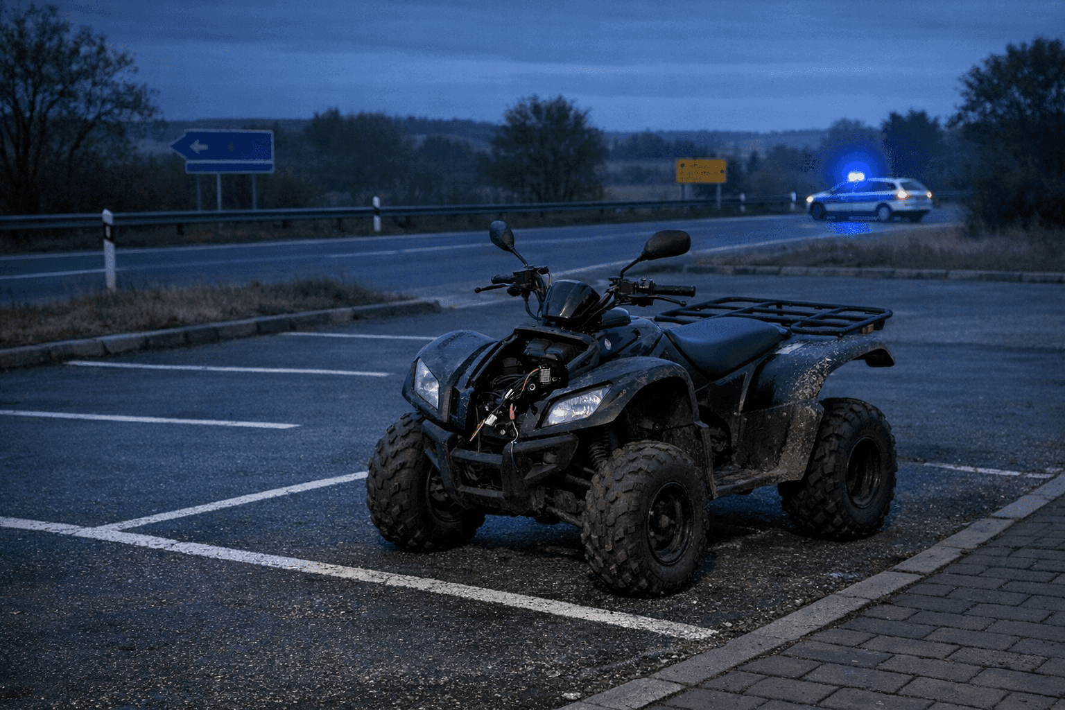 Quad in Erfurt gestohlen und wieder aufgetaucht