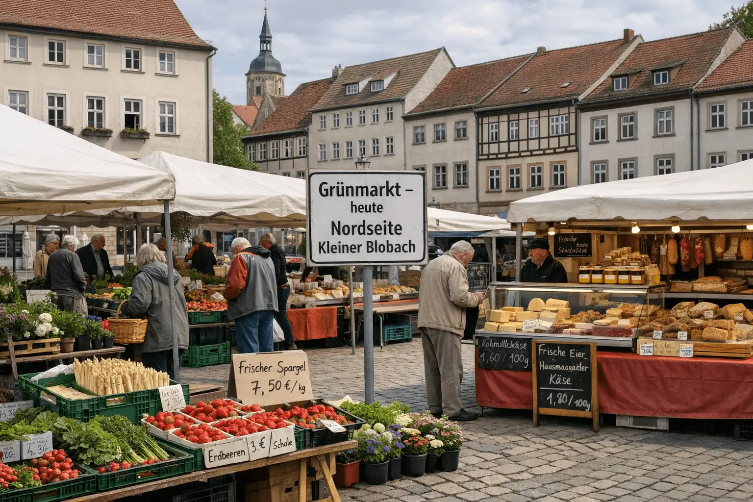 Grünmarkt in Mühlhausen wird verlegt